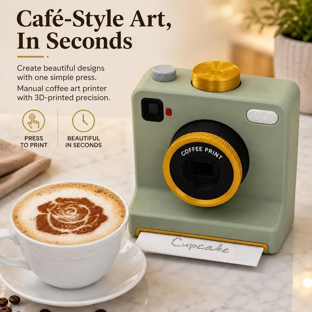 Funny 3D Printed Latte Camera