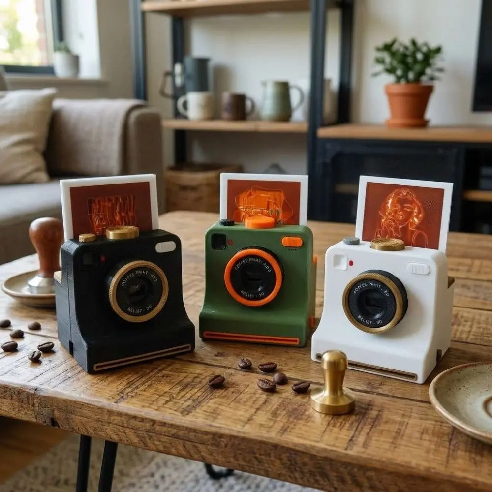 Funny 3D Printed Latte Camera