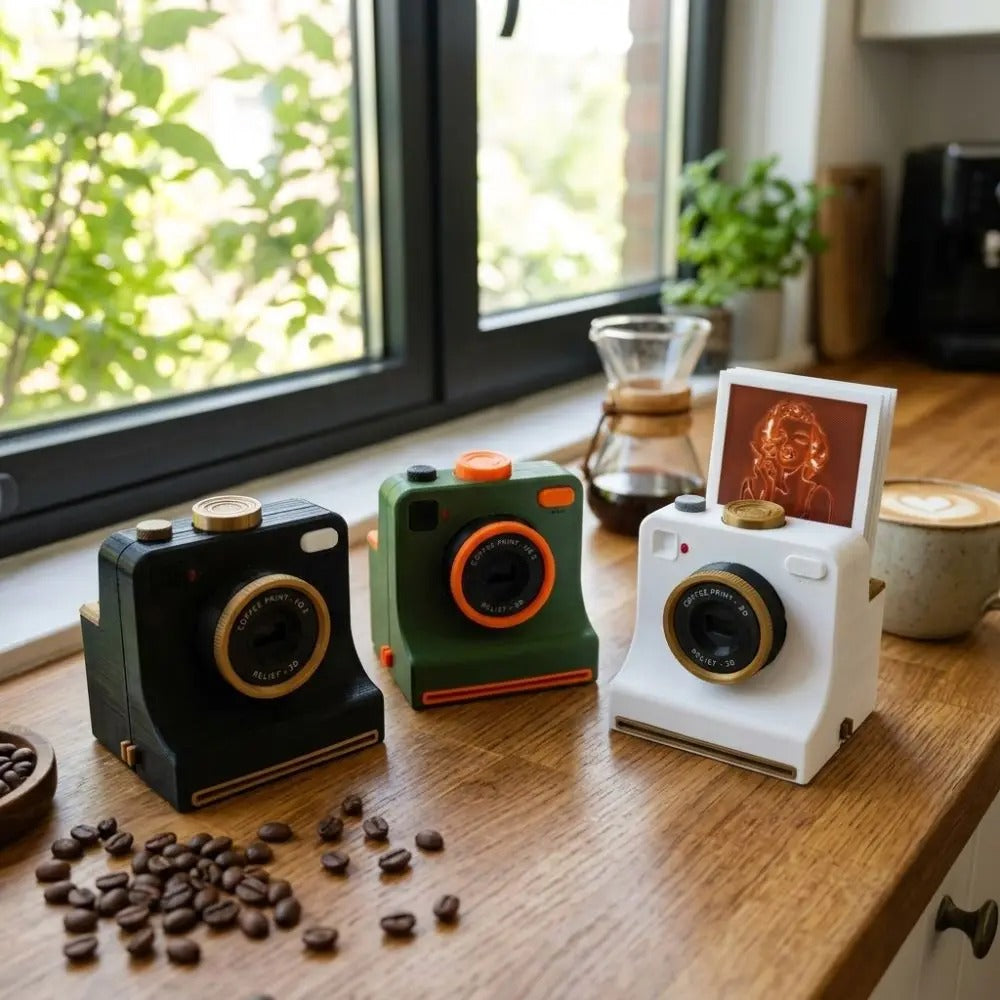 Funny 3D Printed Latte Camera
