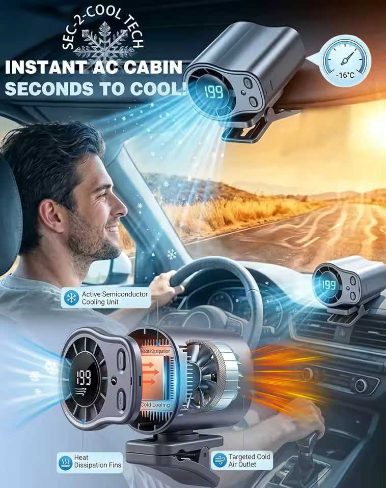 Car Clip on Air Conditioner Fan For Pets