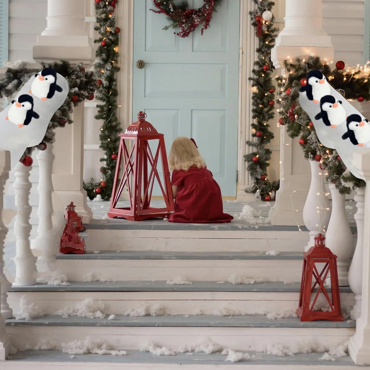 Christmas Stair Banister Decoration