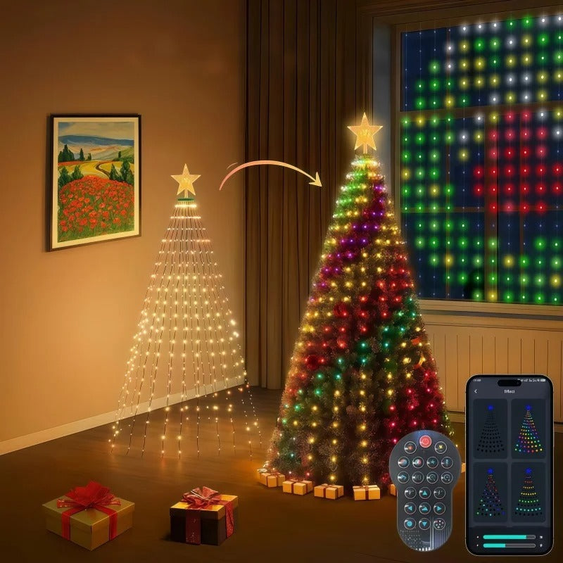 Christmass Tree Ring lights with Mobile connectivity