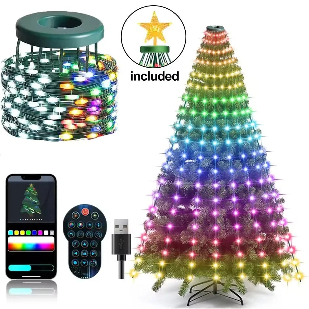 Christmass Tree Ring lights with Mobile connectivity