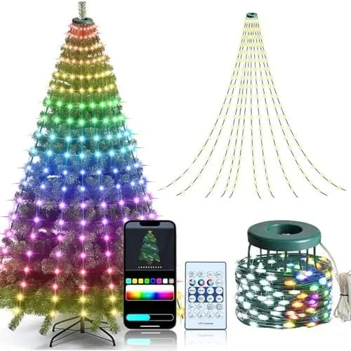 Christmass Tree Ring lights with Mobile connectivity