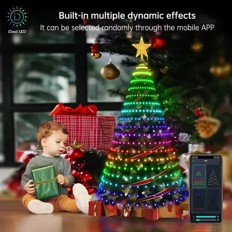 Christmass Tree Ring lights with Mobile connectivity
