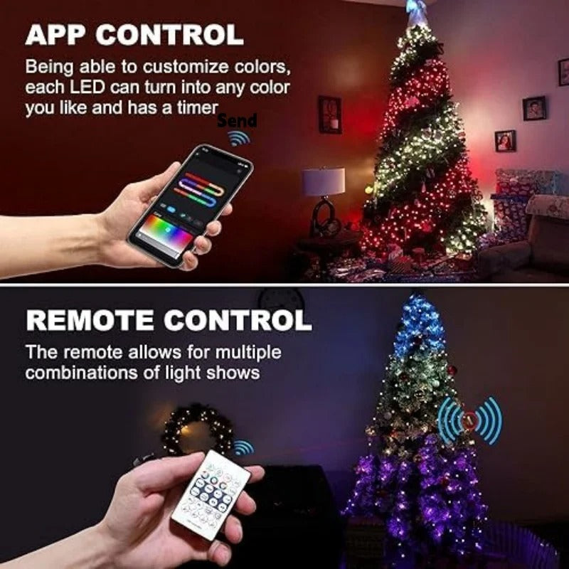 Christmass Tree Ring lights with Mobile connectivity