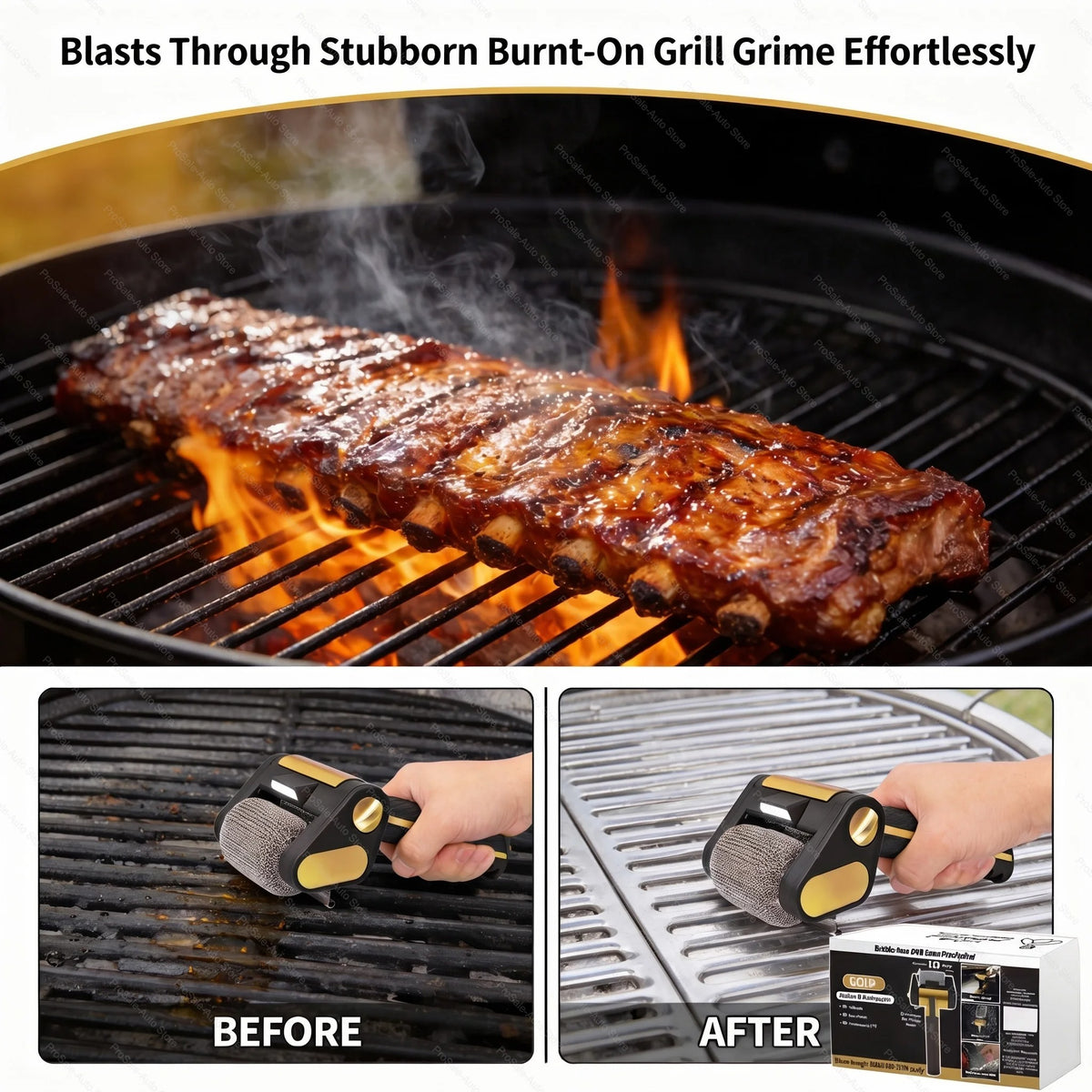 Cordless Electric Rotary BBQ Grill Brush