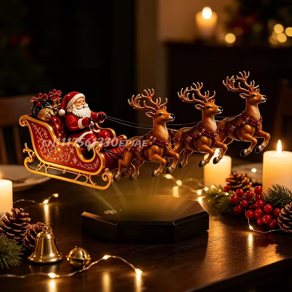 Floating Santa Claus Tabletop Decor