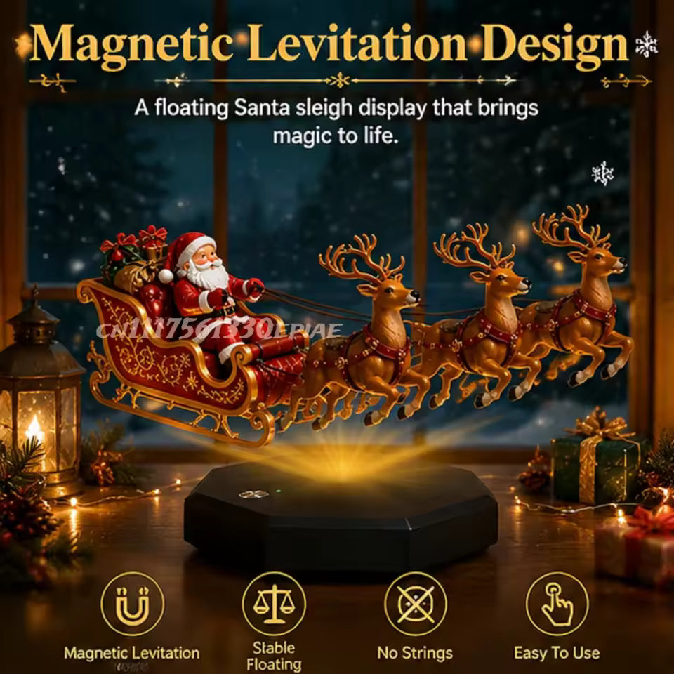 Floating Santa Claus Tabletop Decor