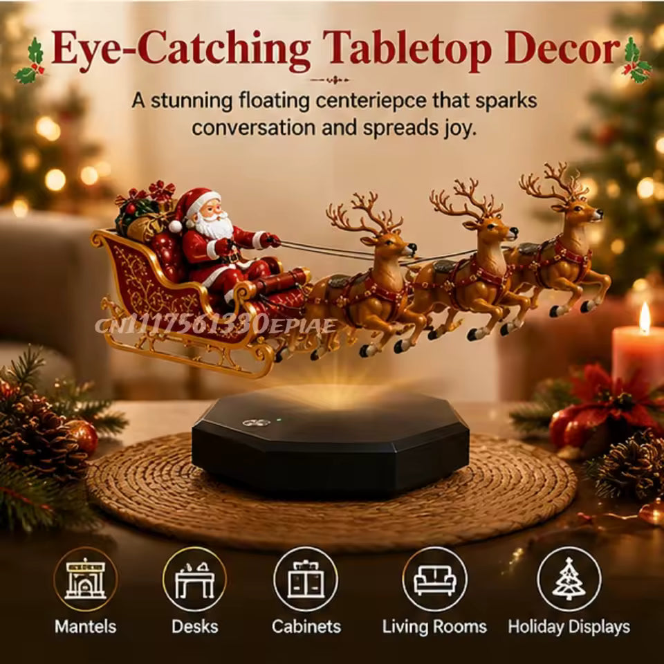 Floating Santa Claus Tabletop Decor