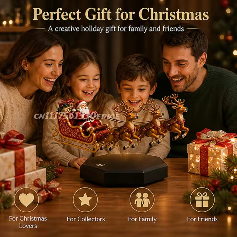 Floating Santa Claus Tabletop Decor