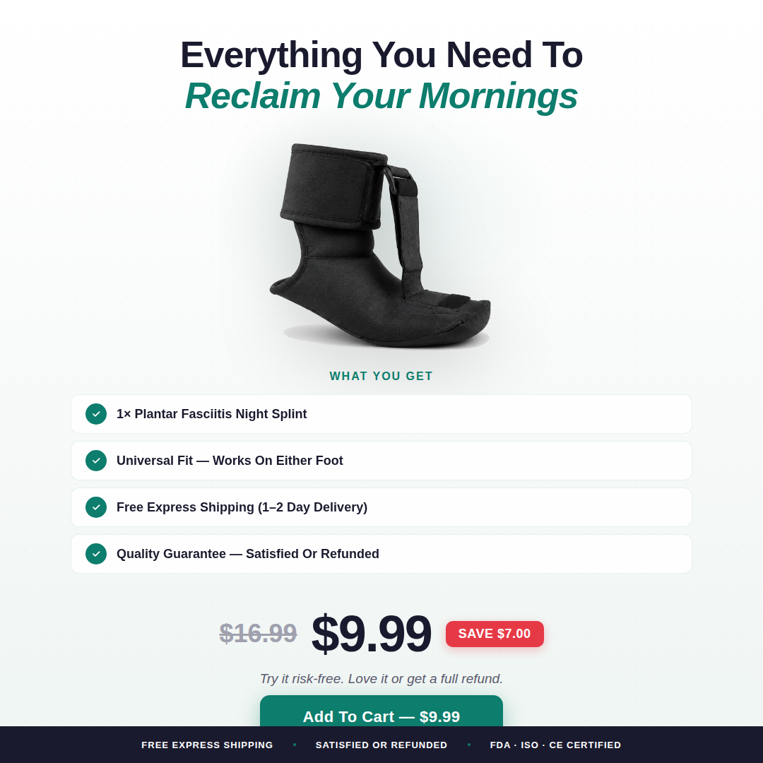 Orthomen Plantar Fasciitis Night Splint (Copy)