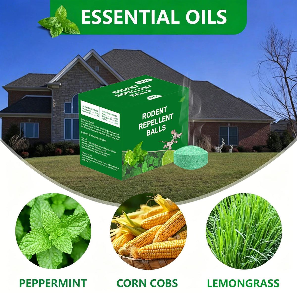 Harbal Repellent For Rat and Snakes Safe For Kids and Pets