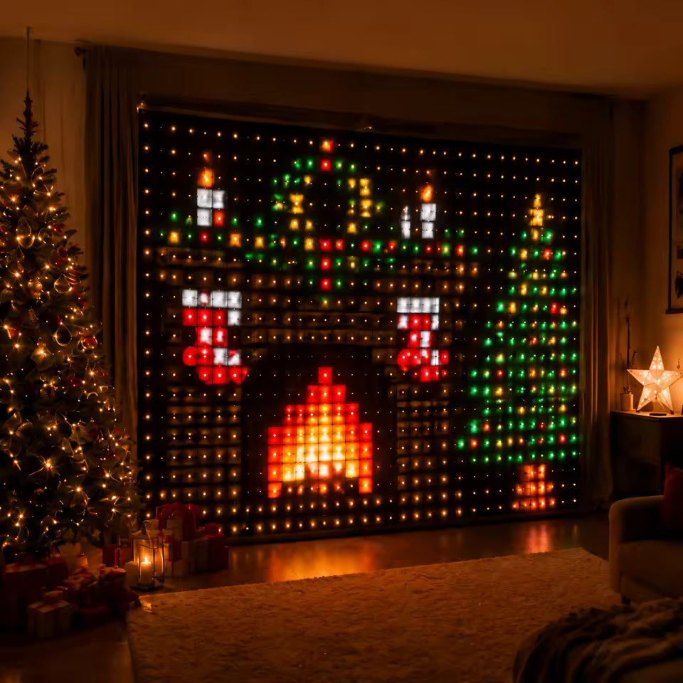 LED Pixel Curtain Lights USB Powered RGB Smart String Lights