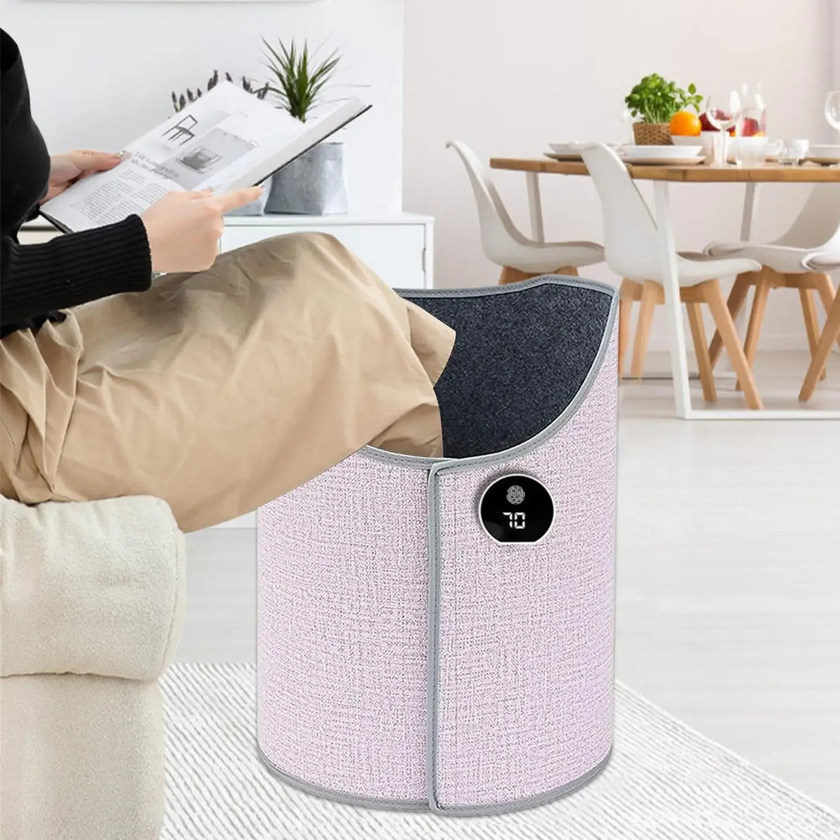 Leg Heating Cover While Working