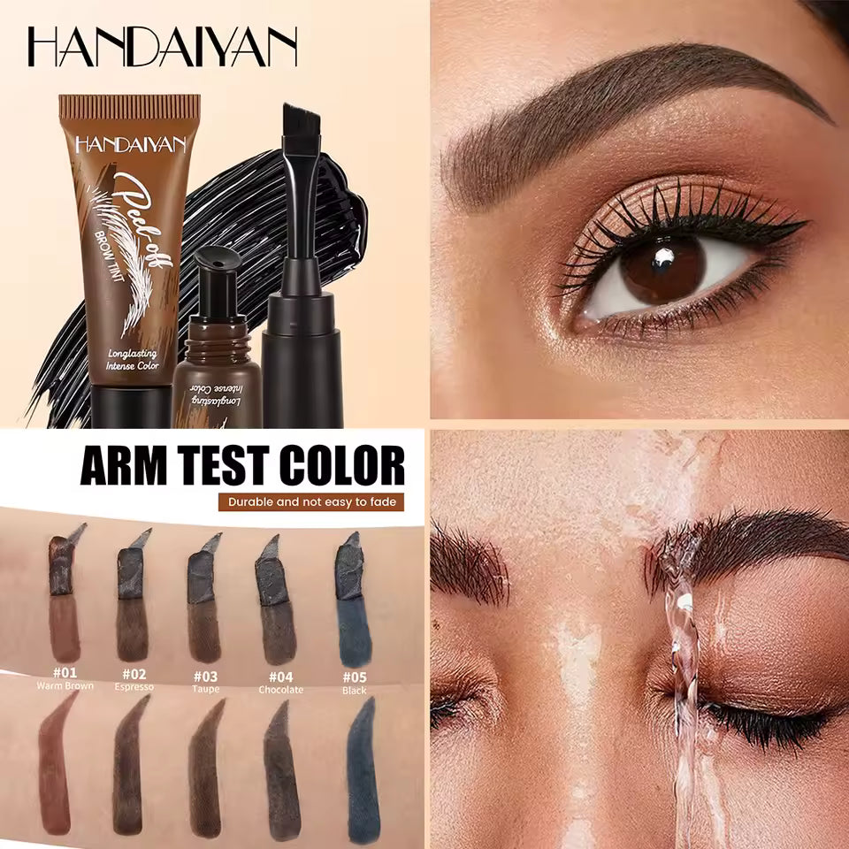 Tear-Off Eyebrow Gel And Brush