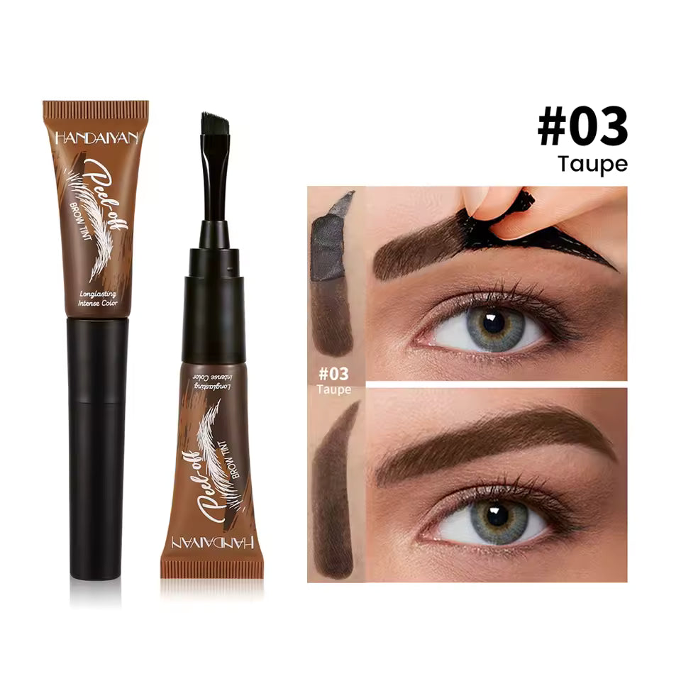 Tear-Off Eyebrow Gel And Brush