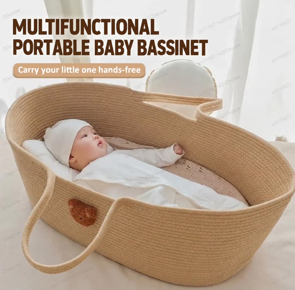 Woven Baby Changing Basket