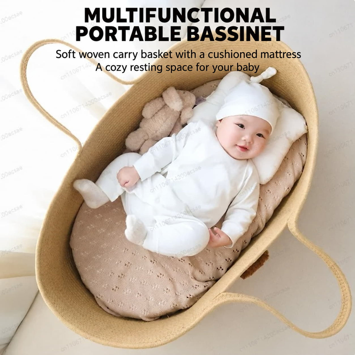 Woven Baby Changing Basket
