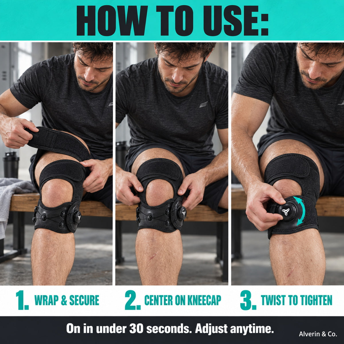 Adjustable Knob Patella Knee Brace