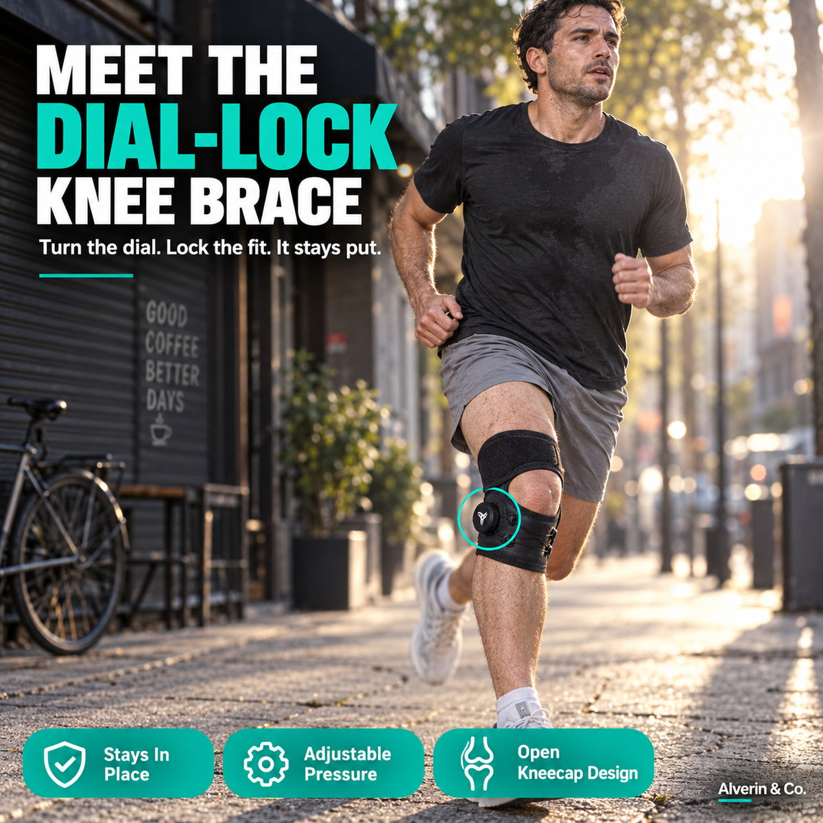 Adjustable Knob Patella Knee Brace