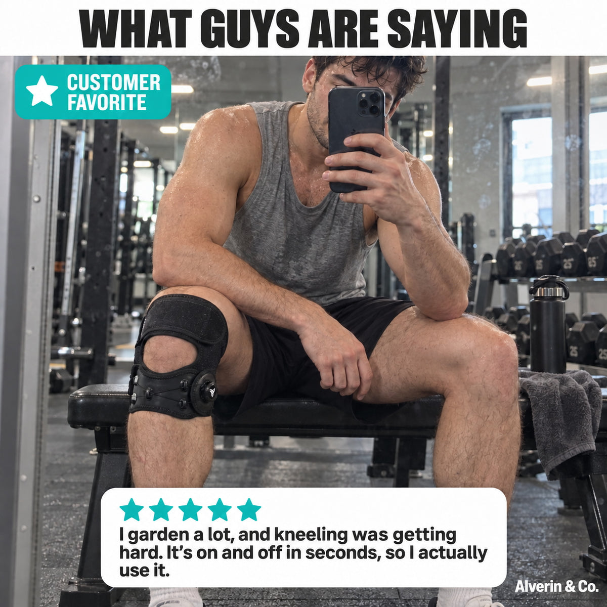 Adjustable Knob Patella Knee Brace